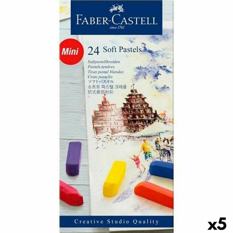 Jeu de craies pastel douces Faber-Castell Multicouleur (5 Unités)