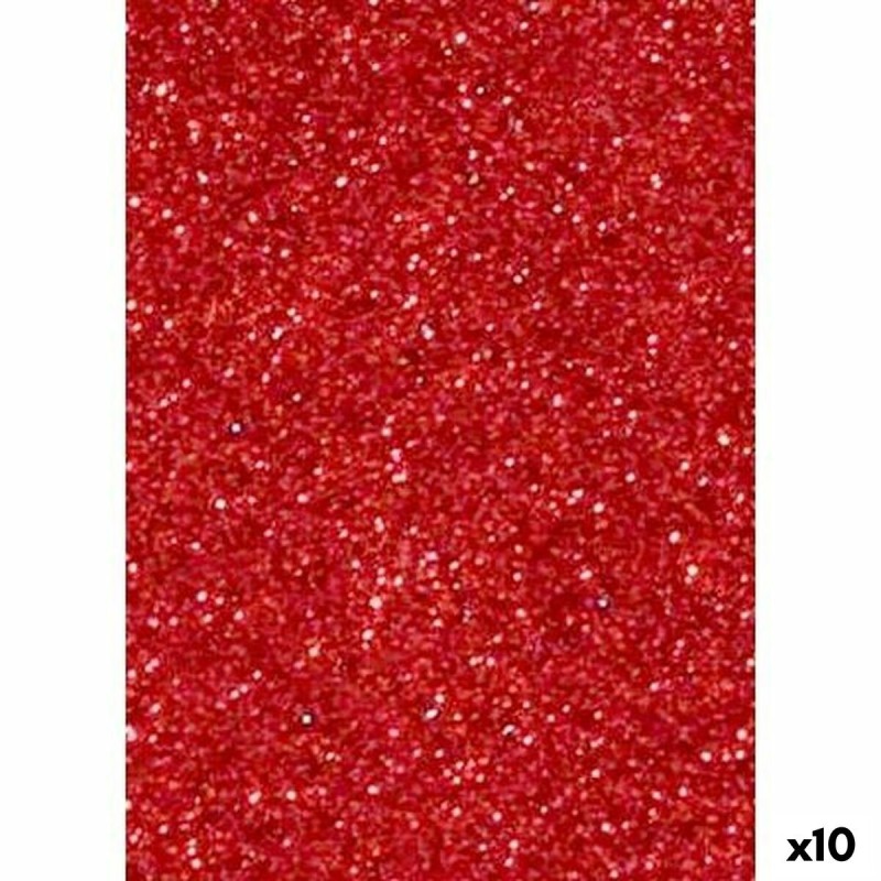 Feuille de Mousse Fama Rouge 50 x 70 cm Paillettes (10 Unités)