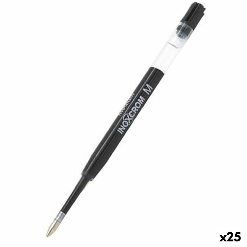 Recharge pour stylo Inoxcrom M Noir 1 mm (25 Unités)