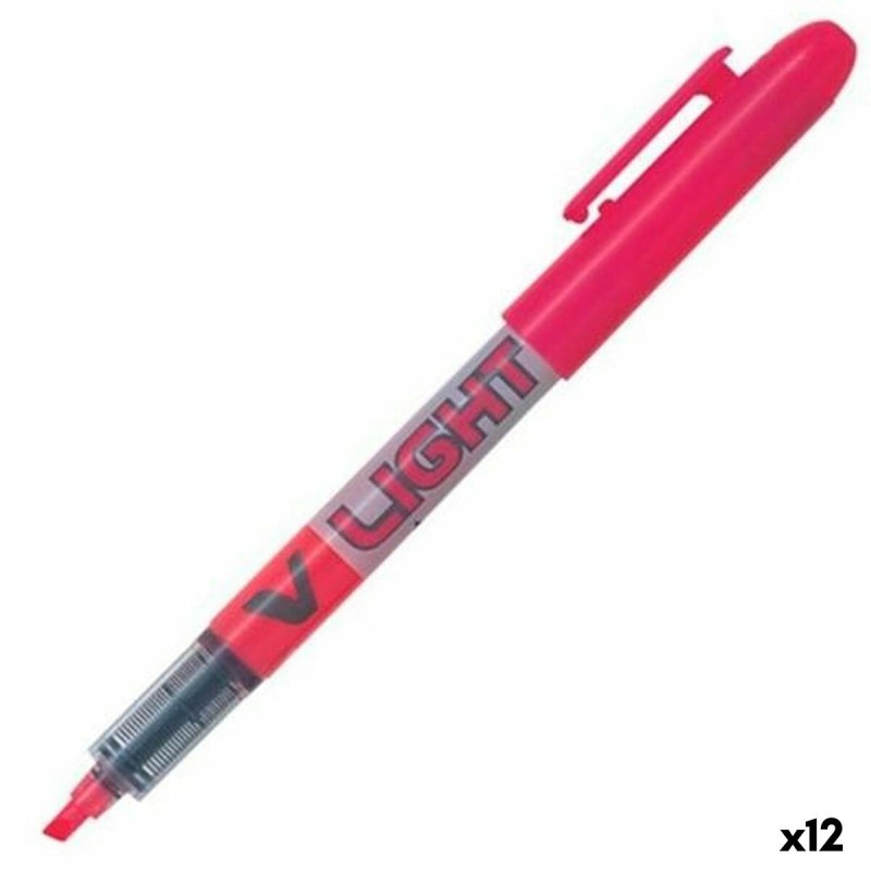 Marqueur fluorescent Pilot V Light Rosa Rose (12 Unités)