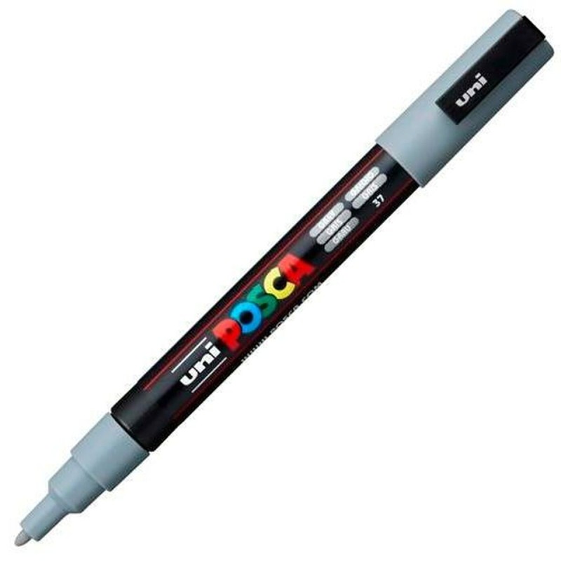 Marqueur POSCA PC-3M Gris (6 Unités)