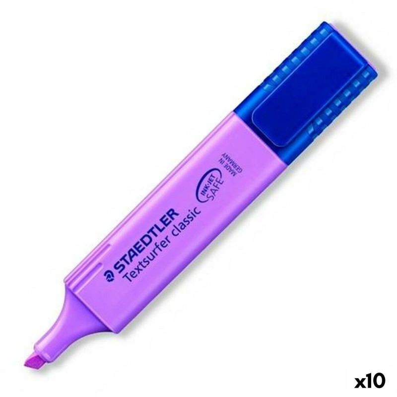 Marqueur fluorescent Staedtler Textsurfer Classic Violet Lila 10 Pièces (10 Unités)