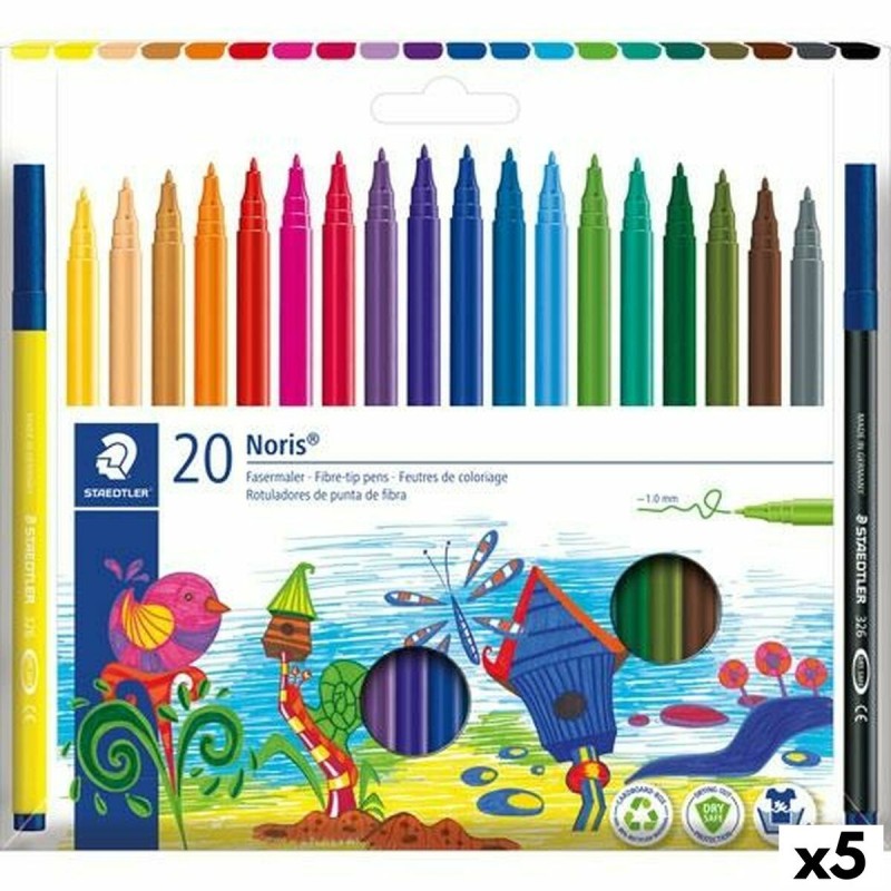 Ensemble de Marqueurs Staedtler Noris 326 Multicouleur (5 Unités)