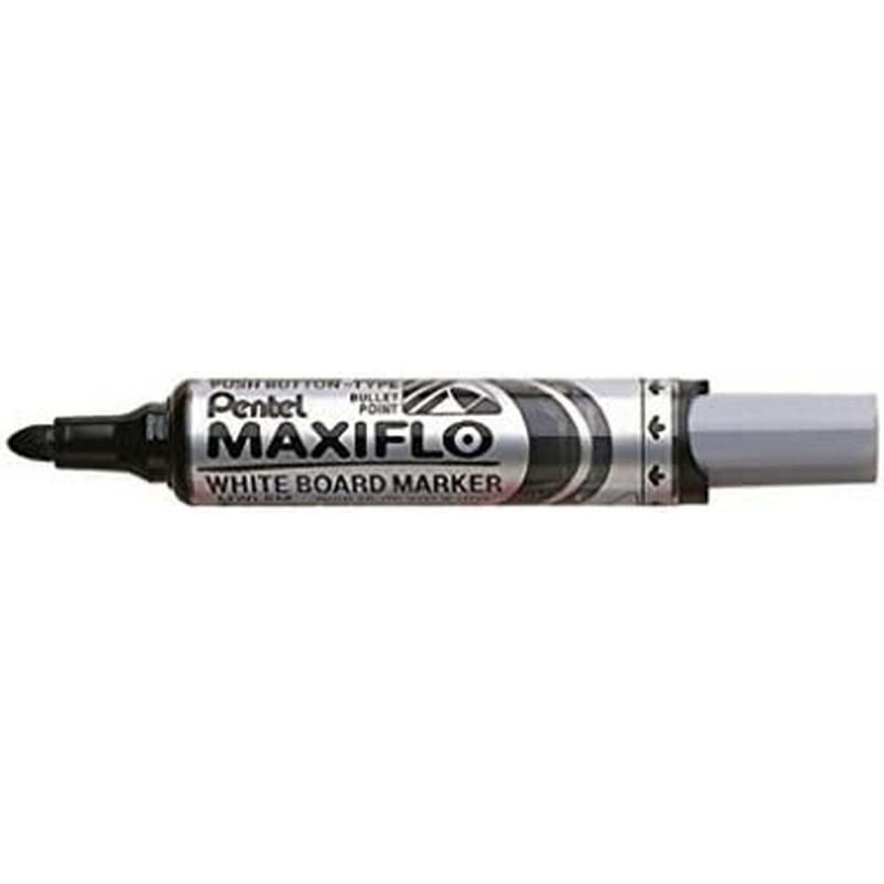 Marqueur Pentel Maxiflo Noir (12 Pièces)