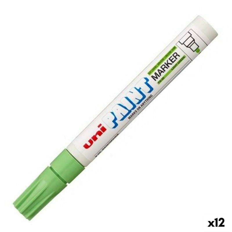 Marqueur permanent Uni-Ball PX-20 Vert clair (12 Unités)