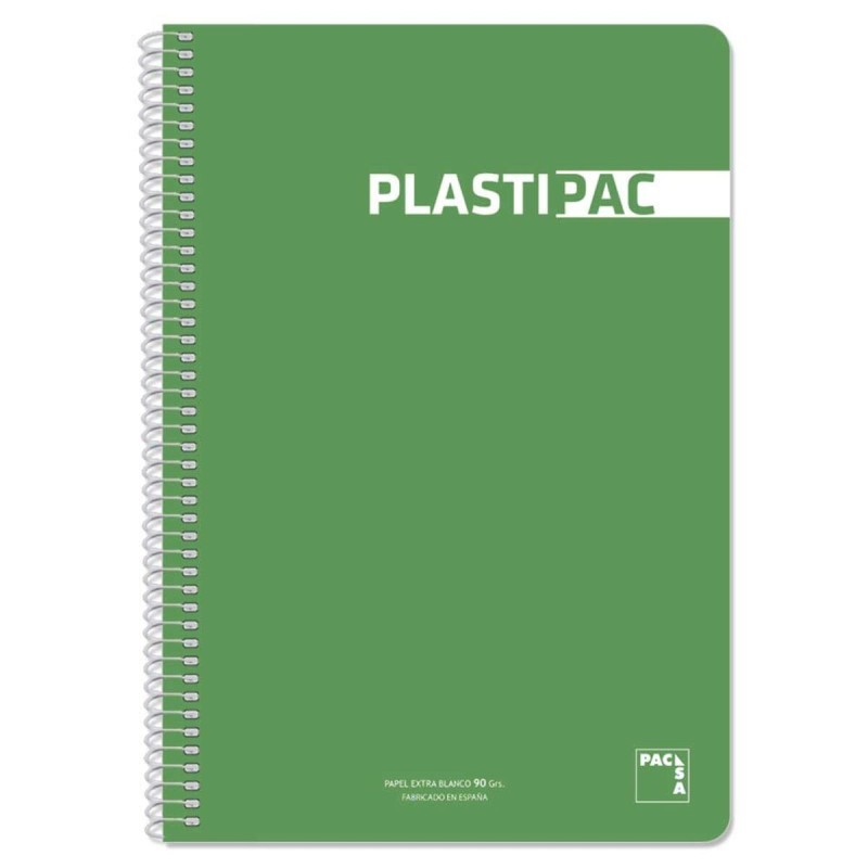 Cahier Pacsa Plastipac Vert clair Din A4 80 Volets 21