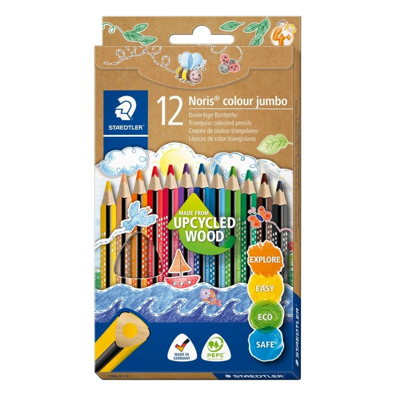 Crayons de couleur Staedtler Noris Colour Jumbo 12 Pièces Multicouleur