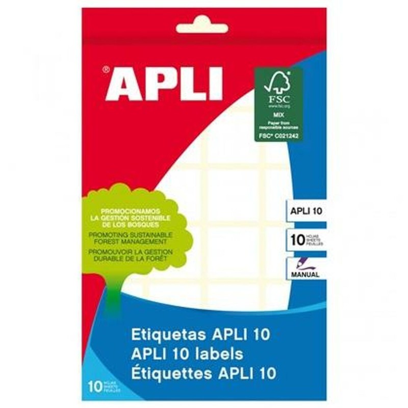 Etisuettes Apli Blanc 10 Volets (10 Unités)