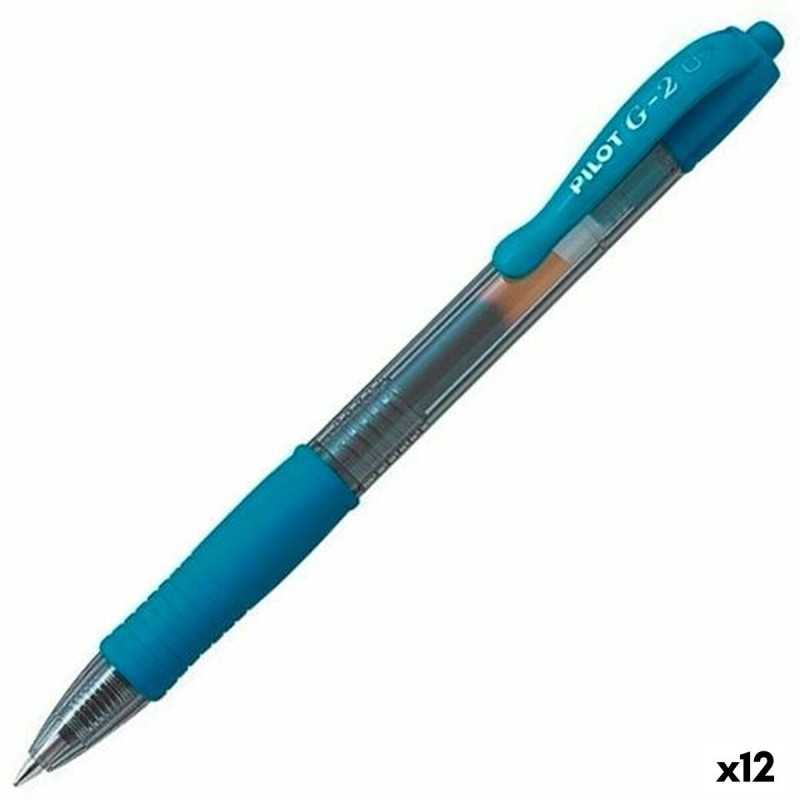 Stylo gel Pilot G-2 Bleu Turquoise 0