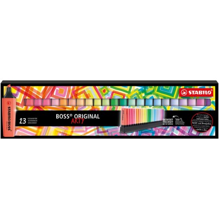 Ensemble de Marqueurs Fluorescents Stabilo BOSS ORIGINAL 23 Pièces Multicouleur 3 Pièces