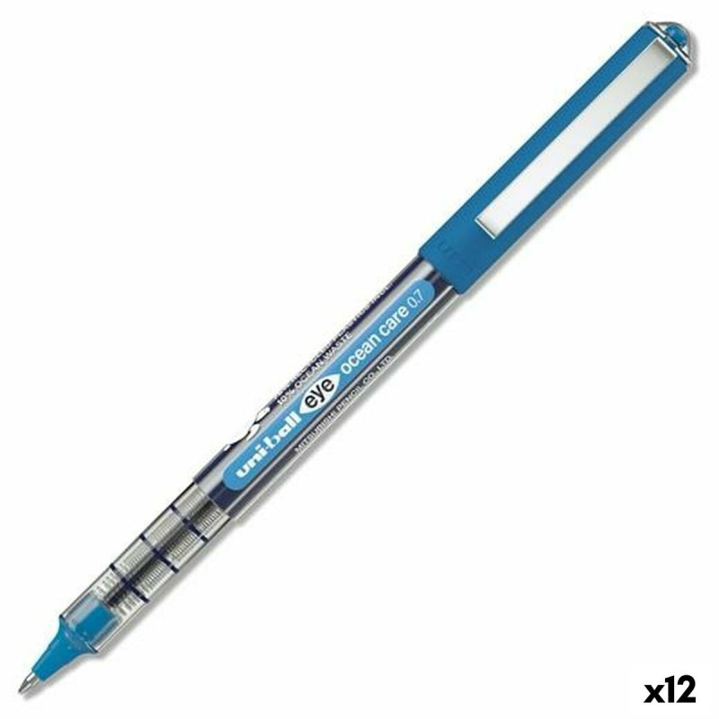 stylo à encre liquide Uni-Ball Eye Ocean Care Bleu 0