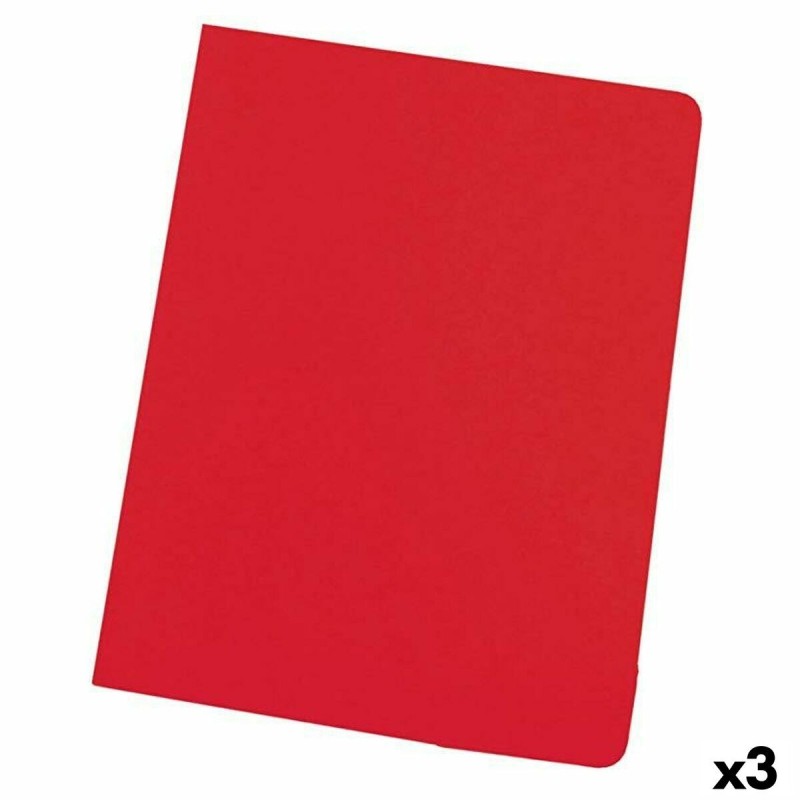 Ensemble de sous-dossiers Elba Rouge A4 50 Pièces (3 Unités)