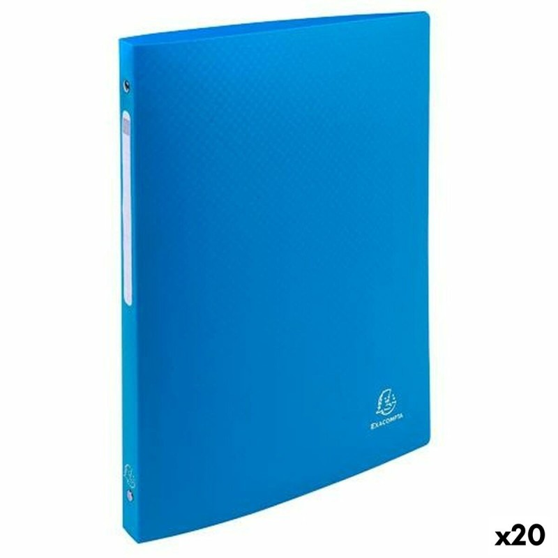 Reliure à anneaux Exacompta Bleu clair A4 (20 Unités)