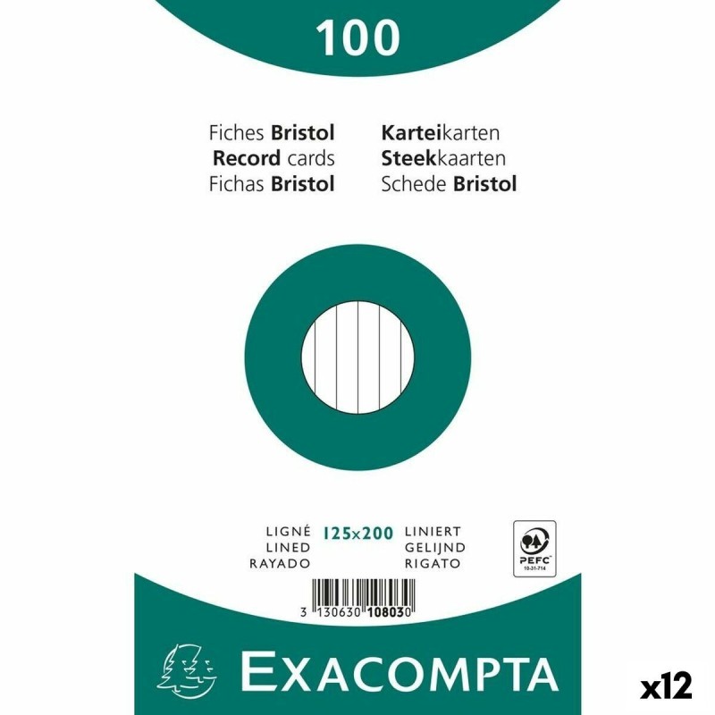 Papiers carton Exacompta Blanc 12