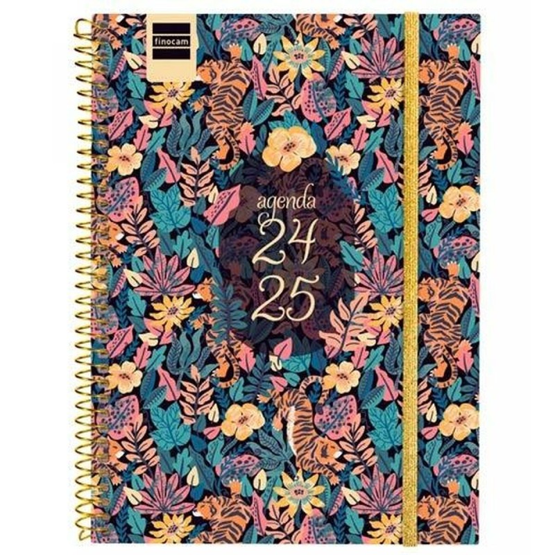 Agenda Finocam TIGER Multicouleur quarto 15