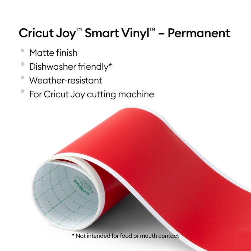 Vinyle permanent pour plotter de découpe Cricut Joy Rouge