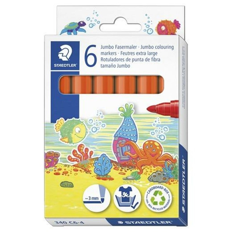 Feutres Staedtler Noris Club Orange 6 Unités