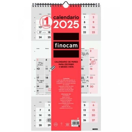 calendrier mural Finocam Papier 2025 23