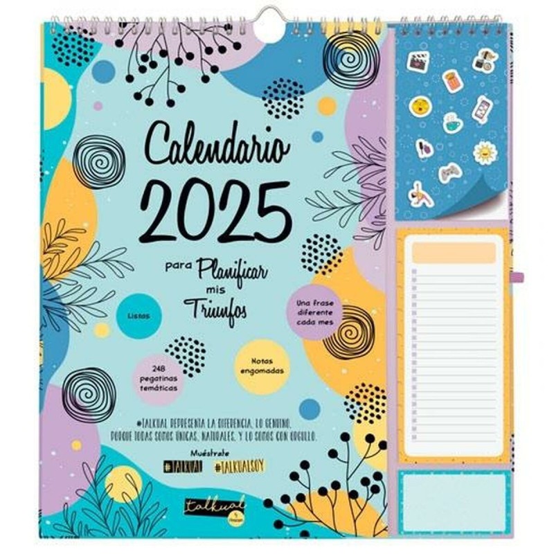 calendrier mural Finocam TALKUAL Multicouleur Papier 2025 21