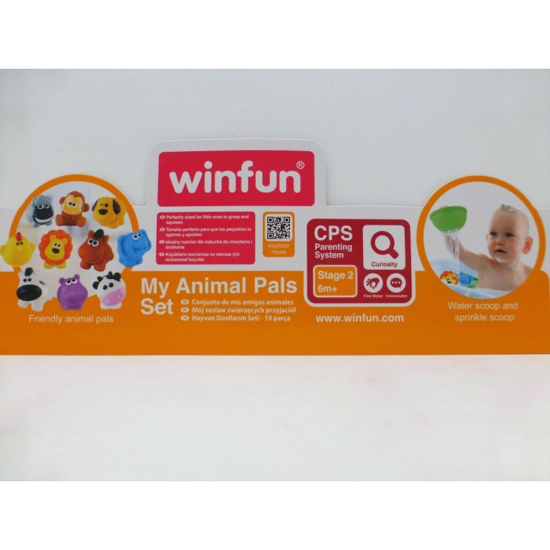 Set Animaux de la Ferme Winfun Plastique 10 Pièces 6 x 5,5 x 5 cm (6 Unités)