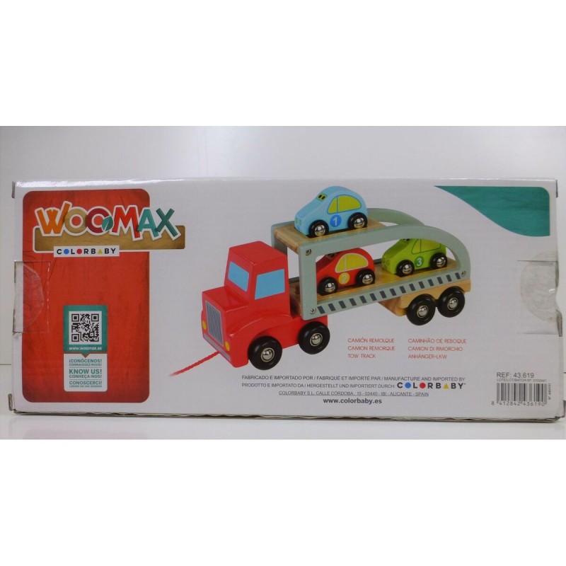 Camion porte-véhicules et Voitures Woomax 5 Pièces 4 Unités 29,5 x 12 x 8,5 cm