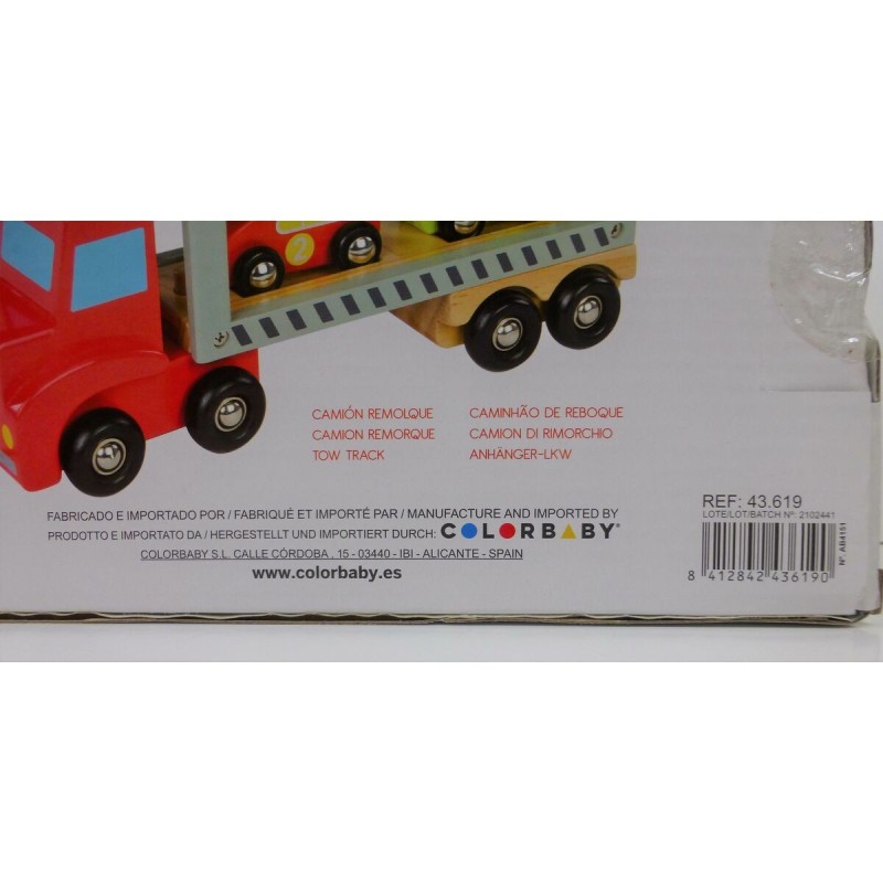 Camion porte-véhicules et Voitures Woomax 5 Pièces 4 Unités 29,5 x 12 x 8,5 cm