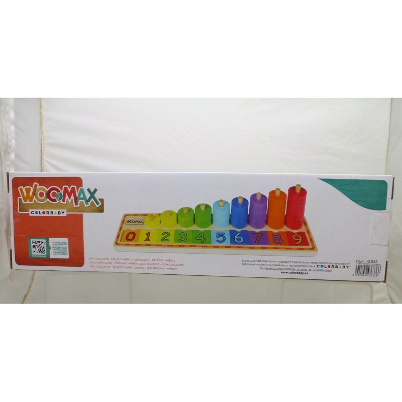 Jeu Éducation Enfant Woomax Numéros 56 Pièces 4 Unités 43 x 11 x 11 cm