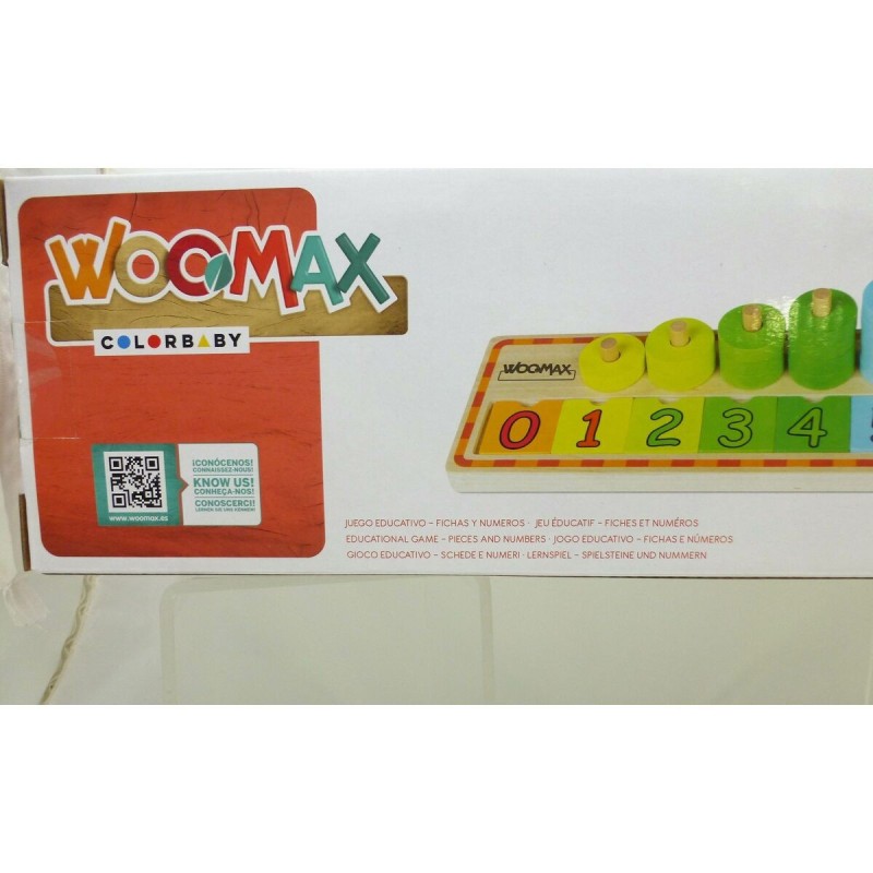 Jeu Éducation Enfant Woomax Numéros 56 Pièces 4 Unités 43 x 11 x 11 cm