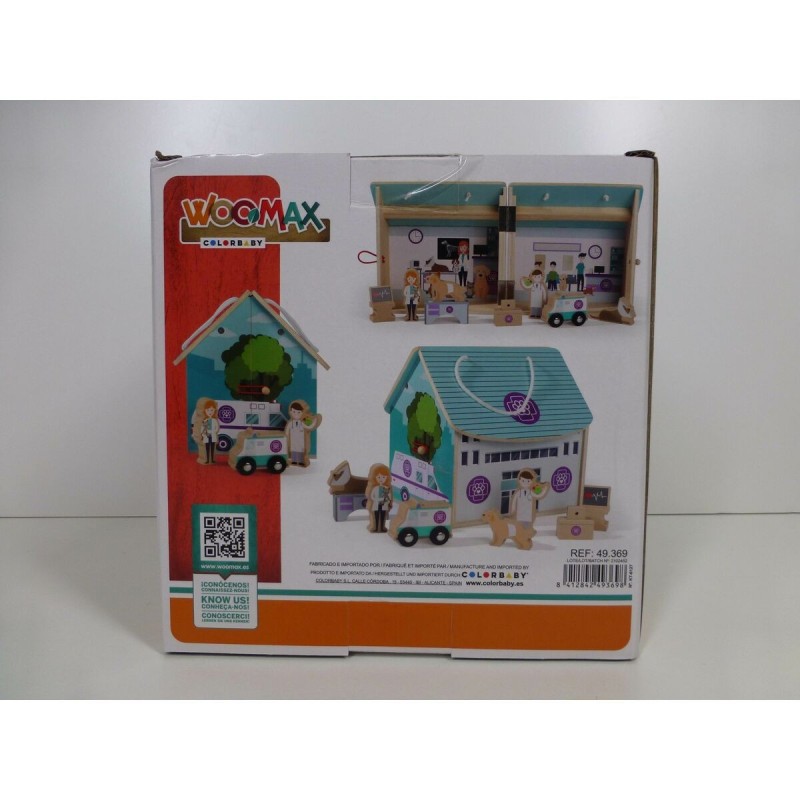 Playset Woomax Vétérinaire 9 Pièces 4 Unités 19 x 18 x 19 cm