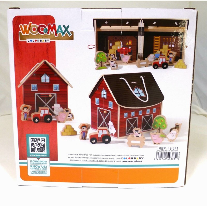 Playset Woomax Ferme 9 Pièces 4 Unités 19 x 18 x 19 cm