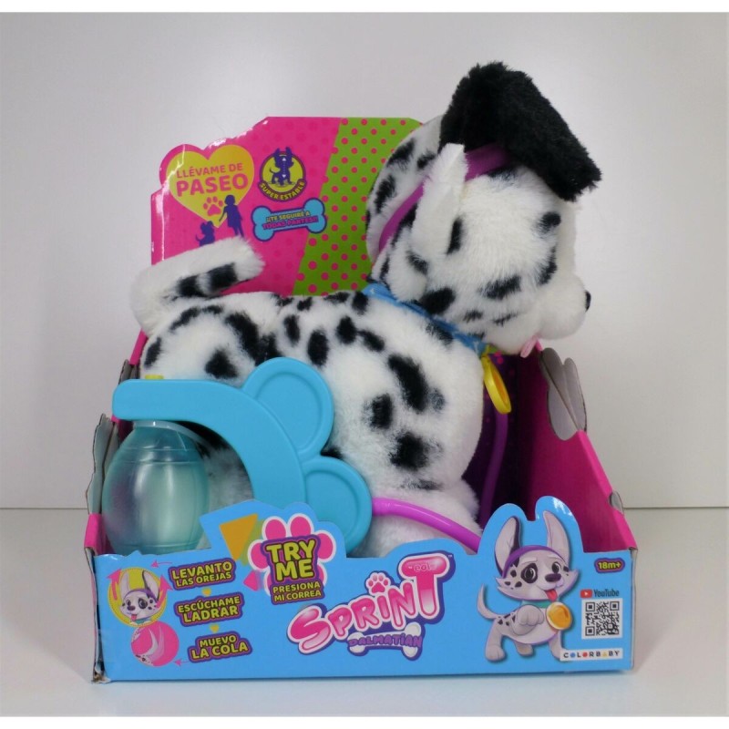 Animal en Peluche Eolo Sprint Chien 19 x 21,5 x 13 cm (4 Unités)