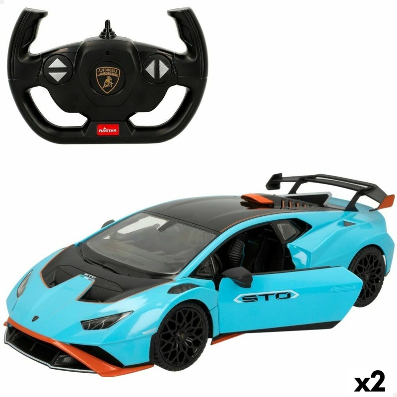 Voiture Télécommandée Lamborghini Huracán STO Bleu 1:14 (2 Unités)