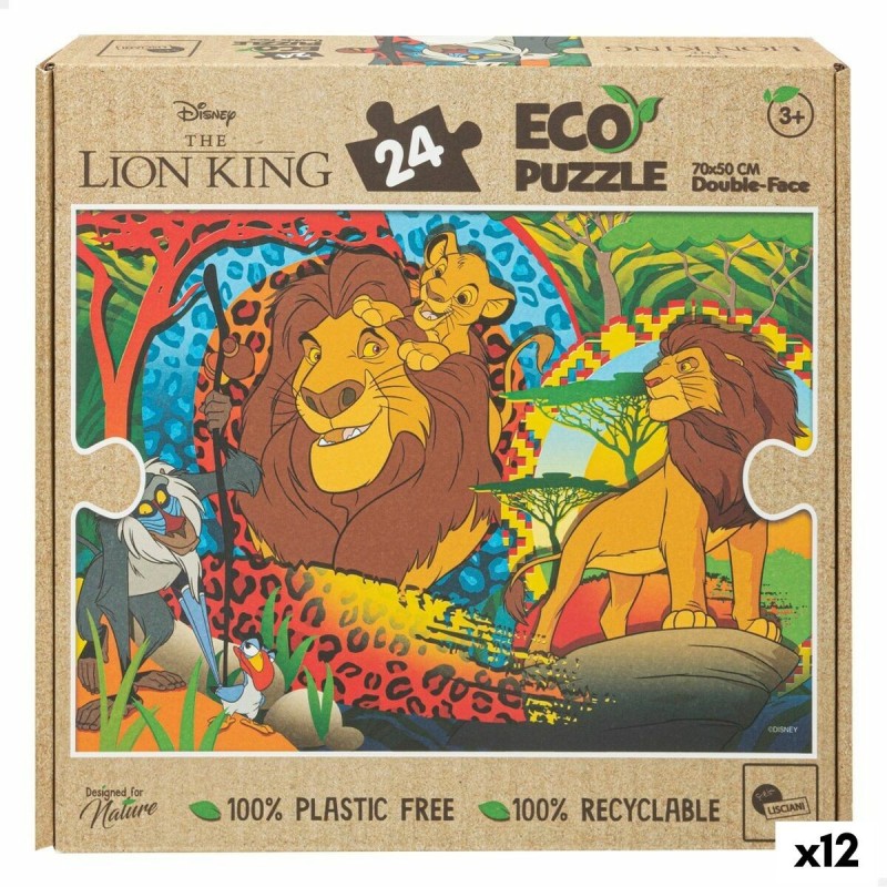 Puzzle Enfant The Lion King Double face 24 Pièces 70 x 1