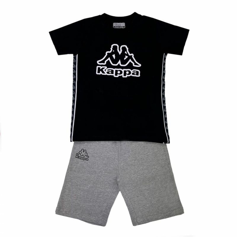 Ensemble de Sport pour Enfants Kappa 8036K00067 Noir 2 Pièces