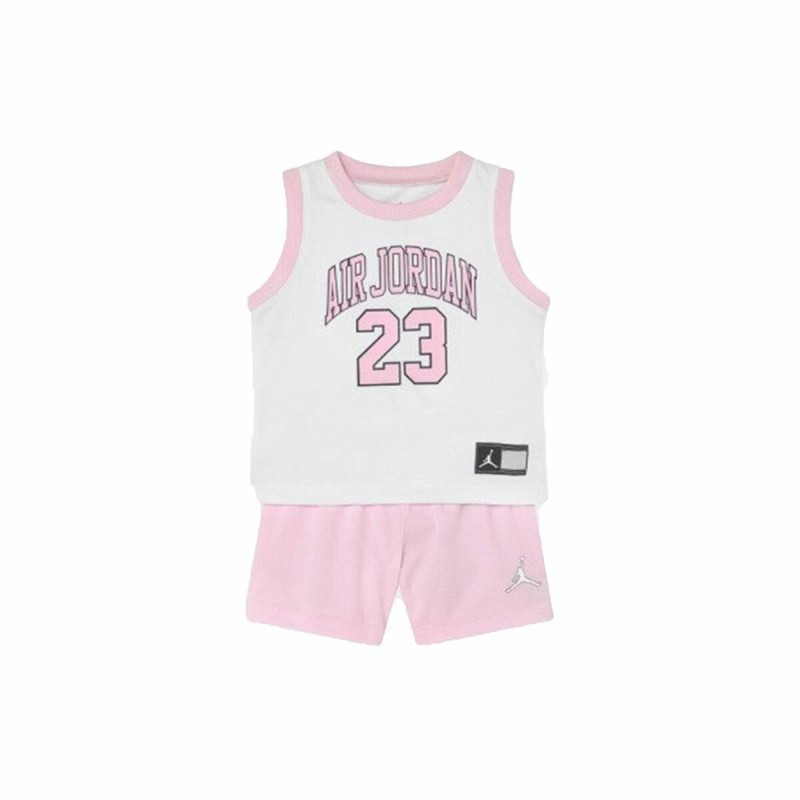 Ensemble de Sport pour Enfants Nike Air Jordan Cadet Multicouleur Rose