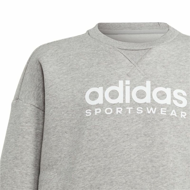 Sweat-shirt sans capuche fille Adidas All Szn Crew Gris