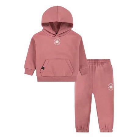 Ensemble de Sport pour Bébé Converse Sustainable Core Po Night Flamingo Rose Nouveau-né 2 Pièces