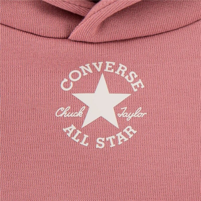 Ensemble de Sport pour Bébé Converse Sustainable Core Po Night Flamingo Rose Nouveau-né 2 Pièces