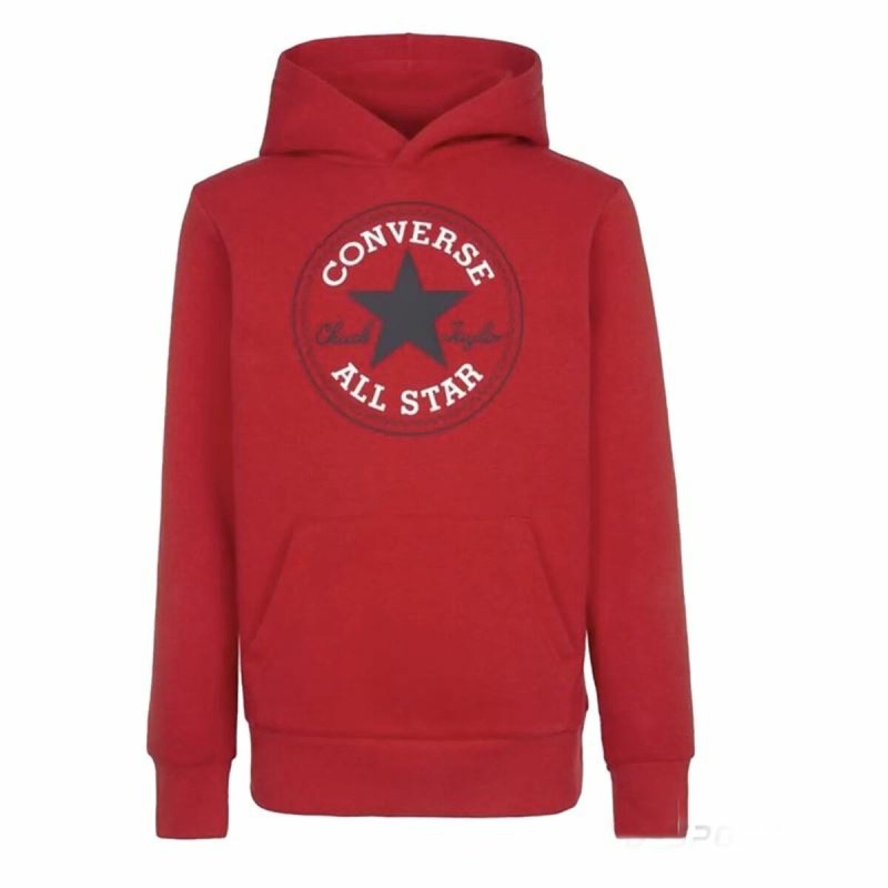 Sweat à capuche enfant Converse Chuck Taylor Patch Core Rouge