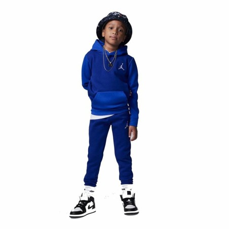 Ensemble de Sport pour Enfants Jordan Mj Essentials Flc Po Set Bleu 2 Pièces