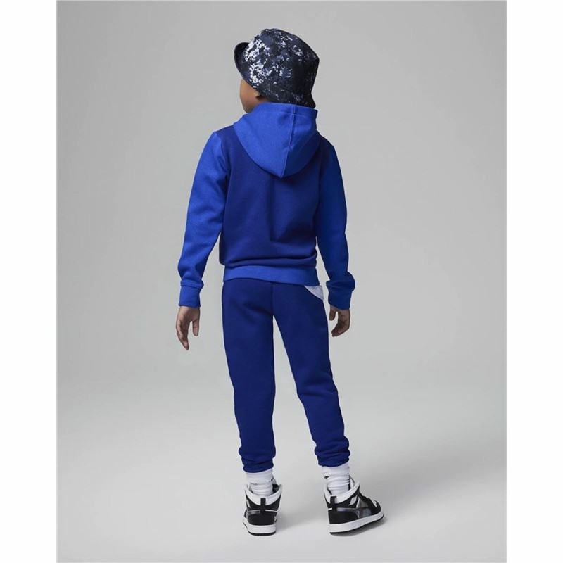 Ensemble de Sport pour Enfants Jordan Mj Essentials Flc Po Set Bleu 2 Pièces