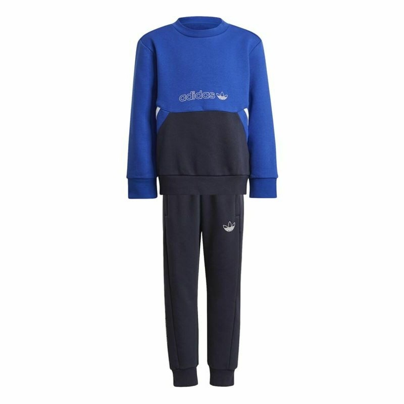 Ensemble de Sport pour Enfants Adidas Crew Bleu