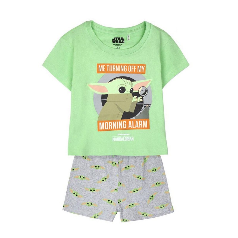 Pyjama D'Été The Mandalorian Vert Vert clair Enfant