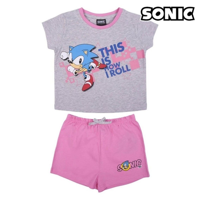 Pyjama Enfant Sonic Gris