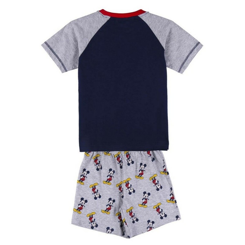 Pyjama D'Été Mickey Mouse Gris