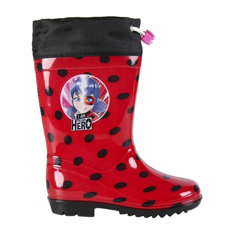 Bottes en Caoutchouc pour Enfants Lady Bug Rouge