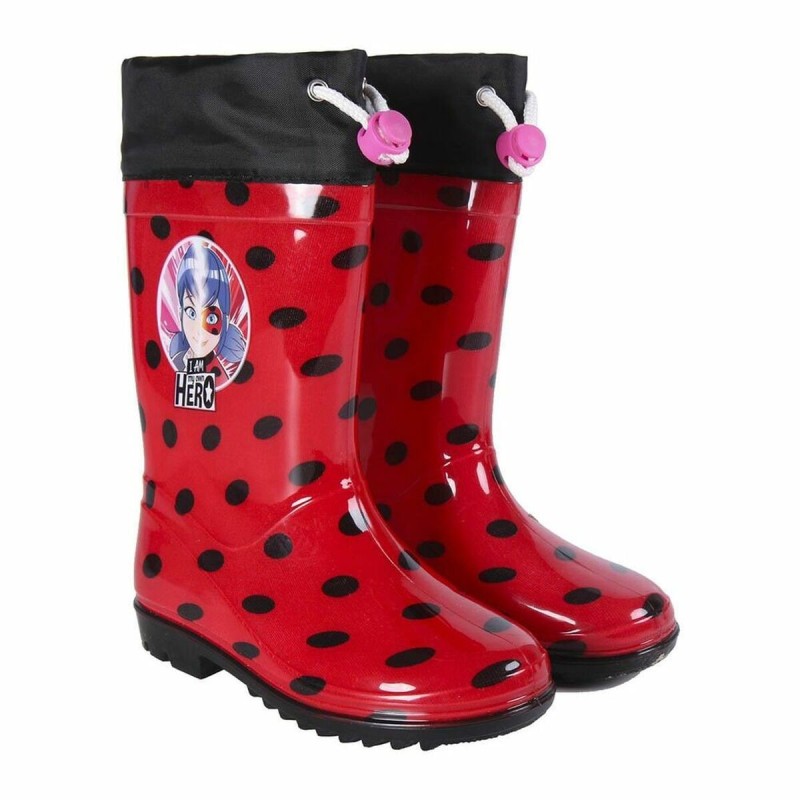 Bottes en Caoutchouc pour Enfants Lady Bug Rouge