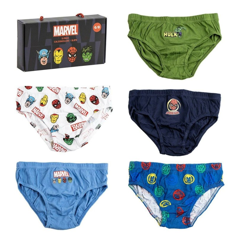 Lot de slips Marvel Multicouleur 5 Unités