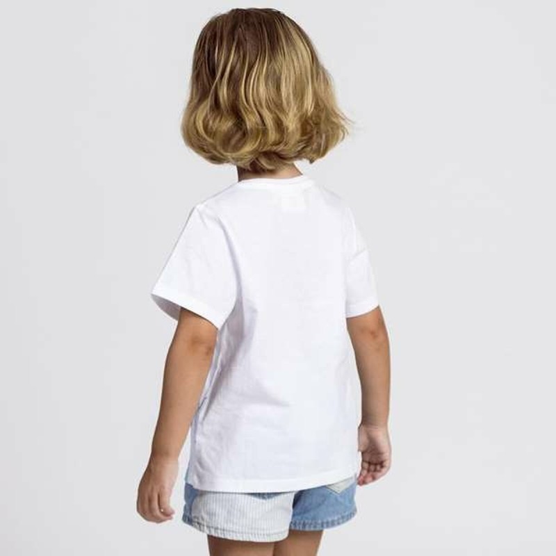 T shirt à manches courtes Enfant Frozen Blanc