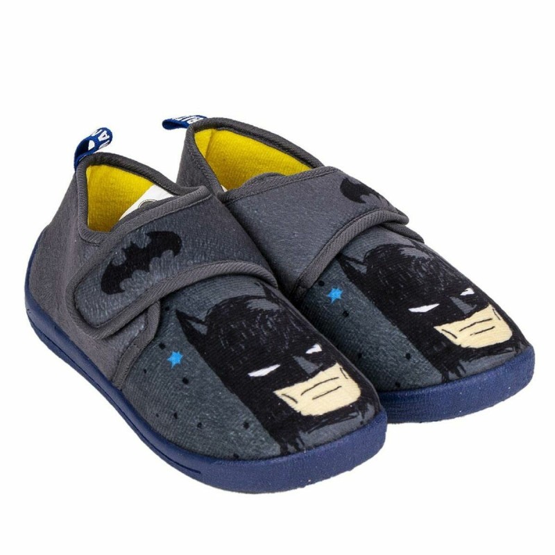 Chaussons Batman Velcro Gris foncé